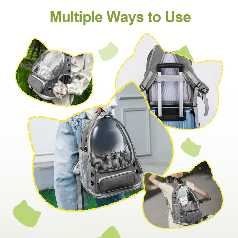 Cawypety sac dos chat voyage compatible avion – déplacement facile et sûr.