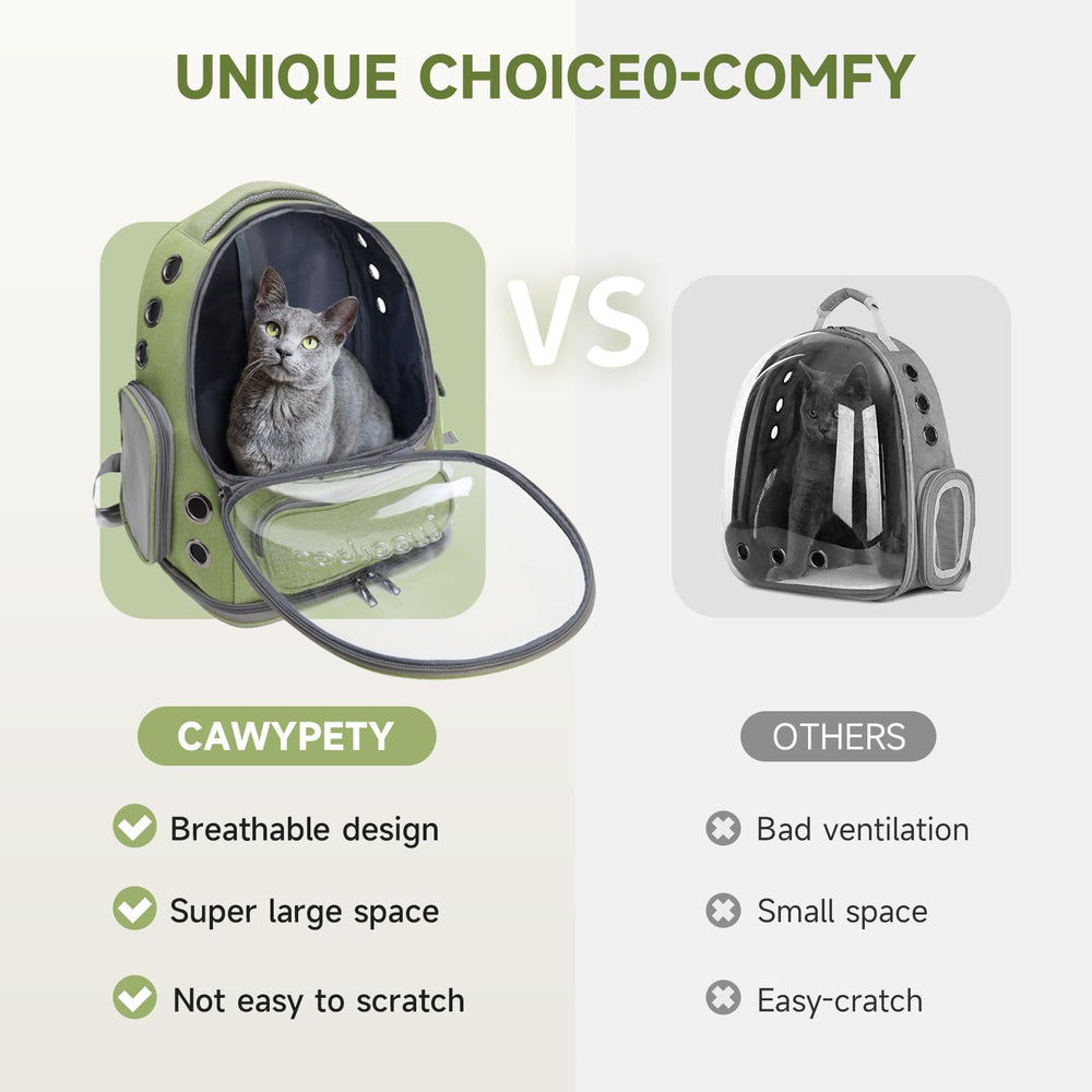 Cawypety porte-chat: ouvertures latérales facilitant l’accès