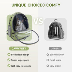 Cawypety porte-chat: ouvertures latérales facilitant l’accès