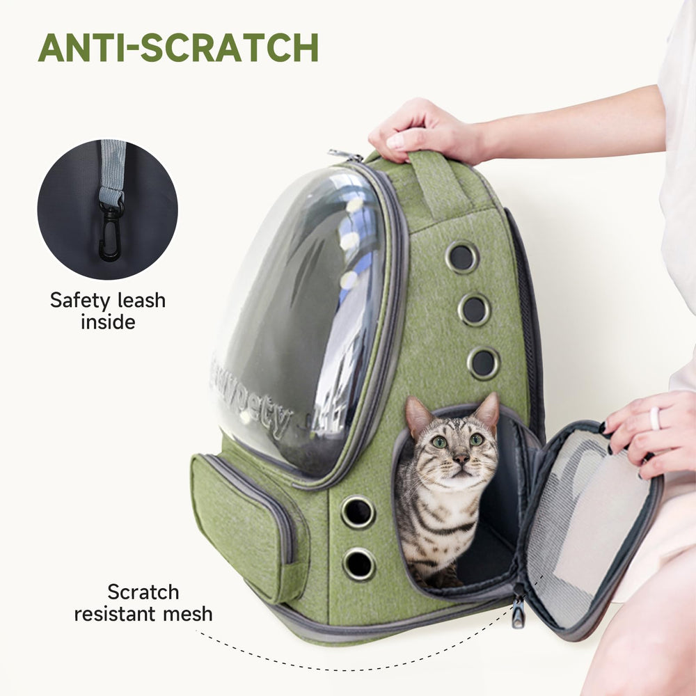 Cawypety porte-chat rembourrage dorsal confortable pour longs trajets