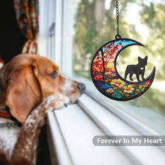 CCiaga Suncatcher bulldog francais et tournesols ambiance chaleureuse