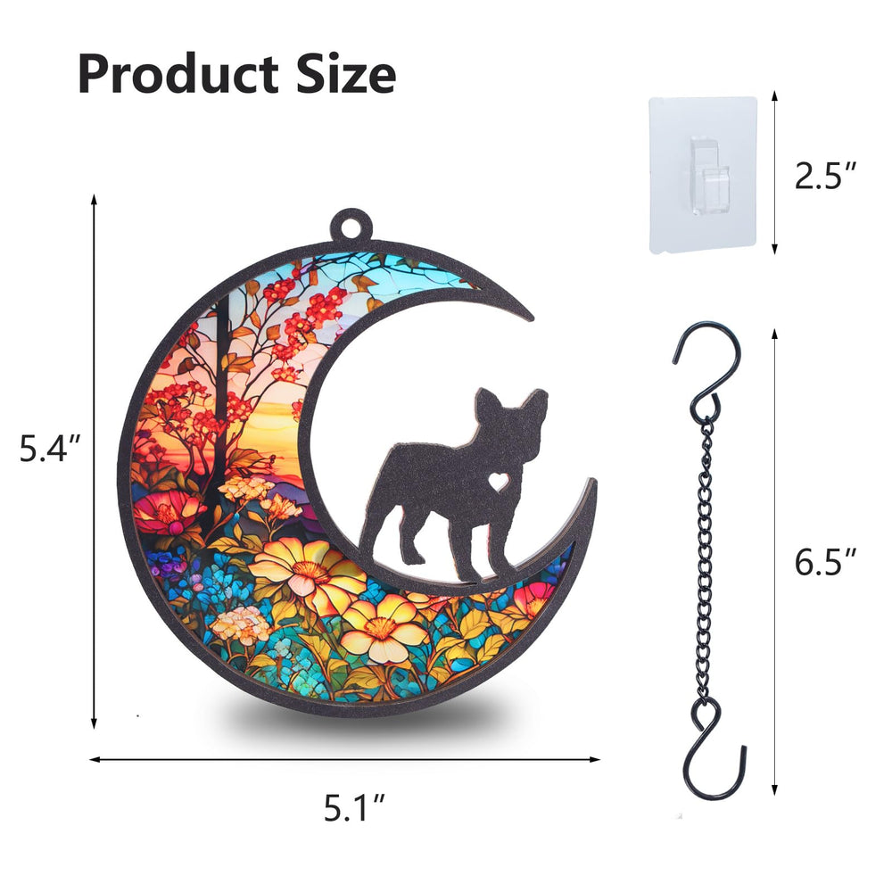 CCiaga Suncatcher carte sympathie avec poeme arc en ciel
