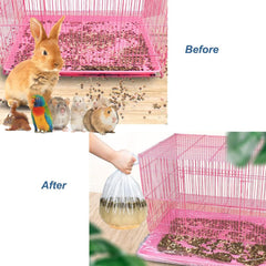 CDFZJC Doublure de cage petits animaux anti-fuite pour protéger le lit.