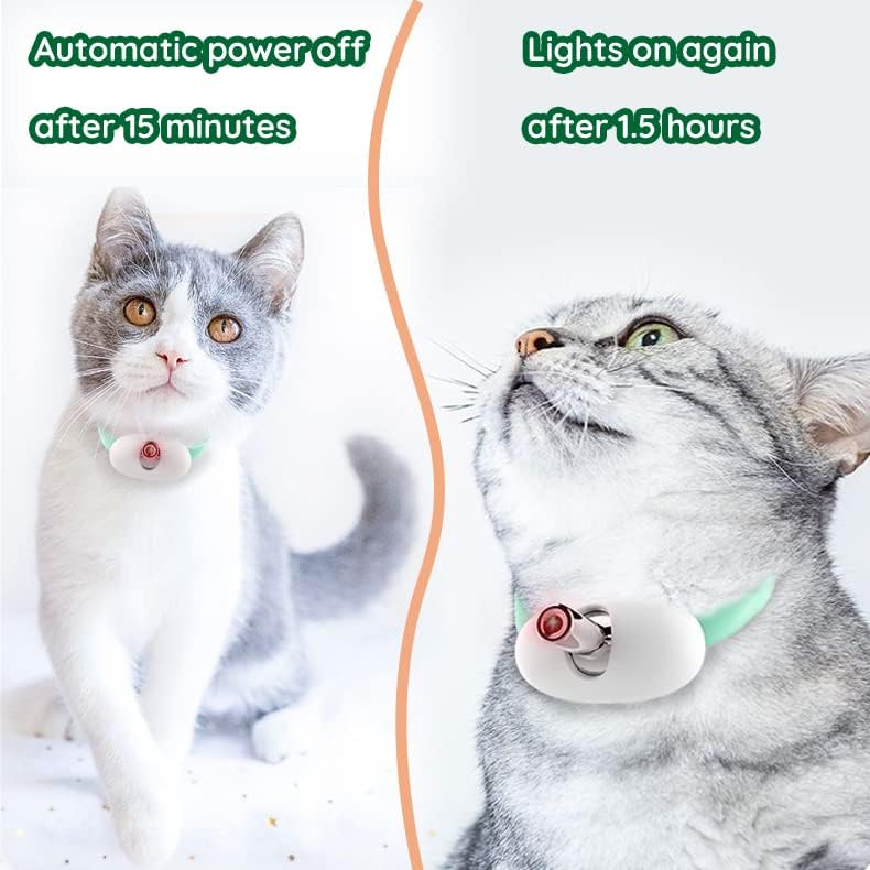 Cdipesp collier laser chat, matière TPU douce et légère pour le confort.
