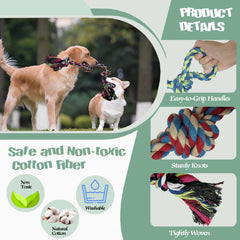 Cdyzqikm corde chien 24 pouces 4 noeuds, robuste et sécurisée