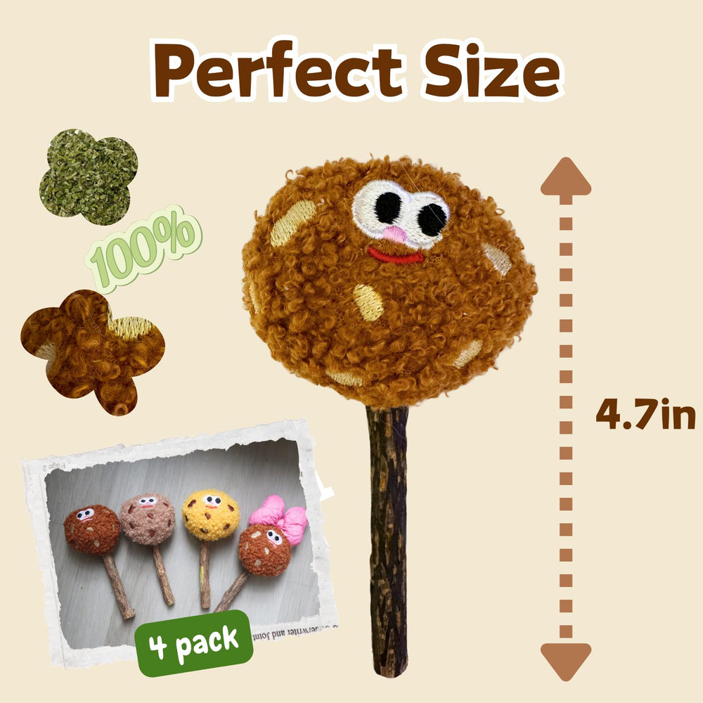 CECE PAW Pack 4 Sucettes Chat – cadeau léger pour chats d’intérieur