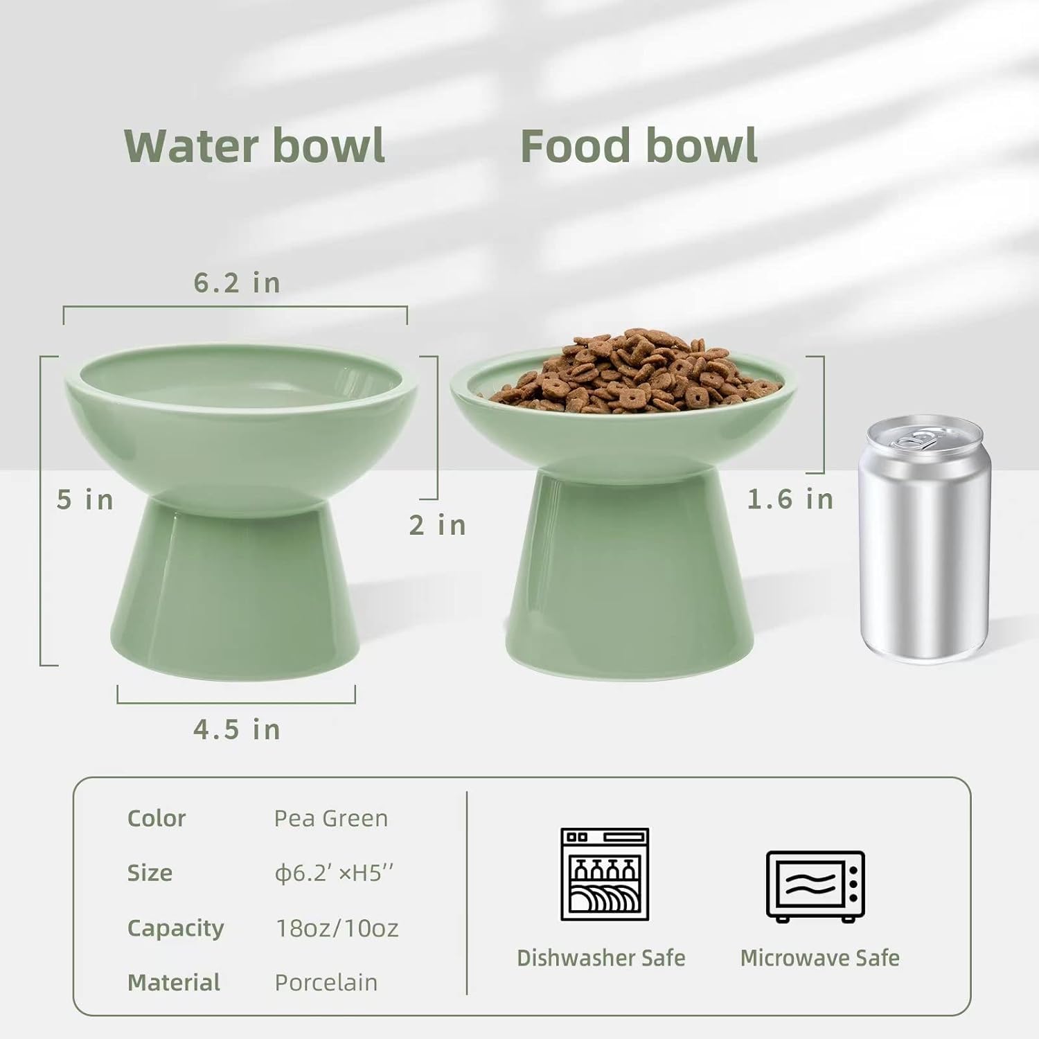 CEEFU bol chat élevé en céramique pour eau, accès facile et hydratation.