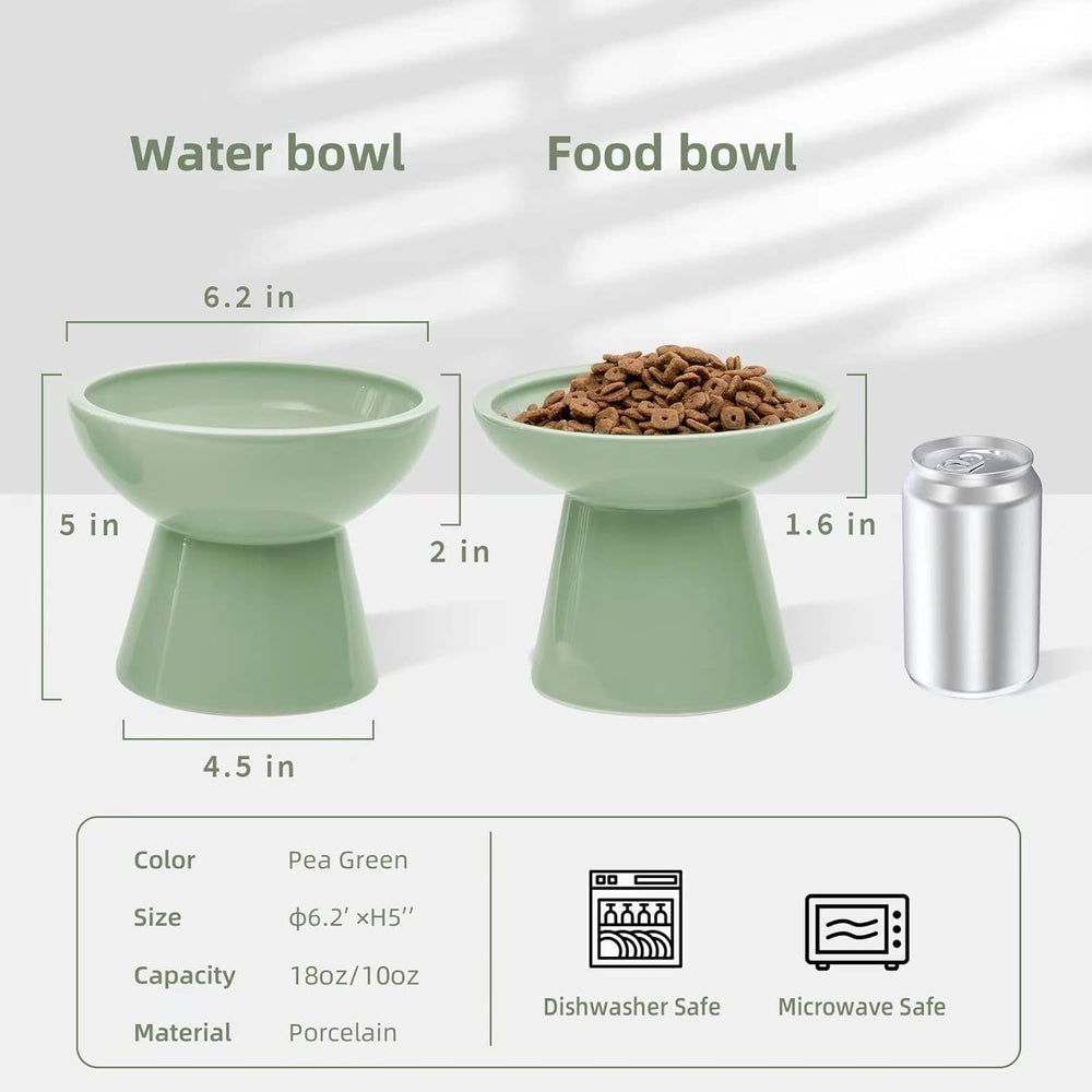 CEEFU bol chat élevé en céramique pour eau, accès facile et hydratation.