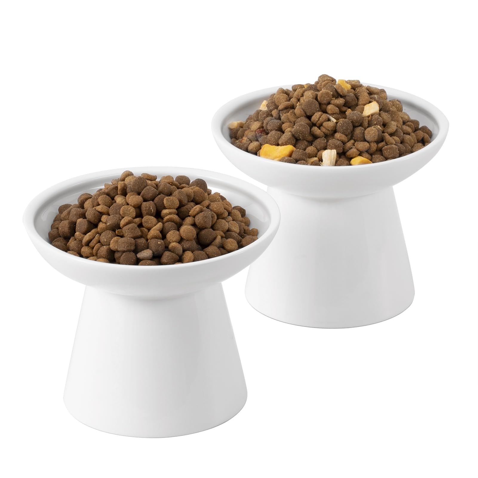 CEEFU bol chat elevé en céramique blanc ensemble, repas confortable