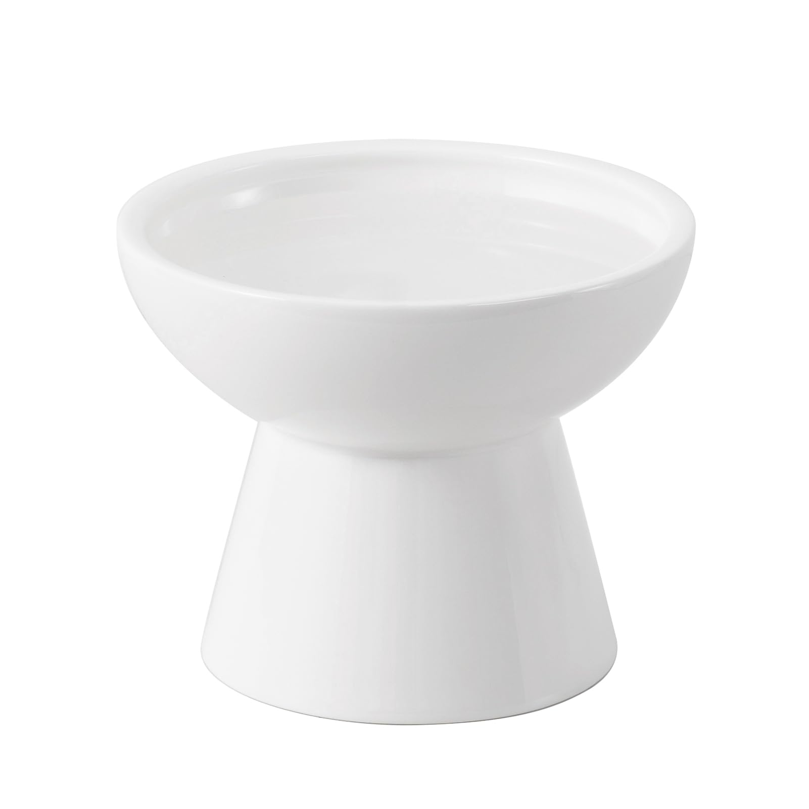 CEE FU bol chat surélevé en céramique blanc, favorise une posture naturelle.