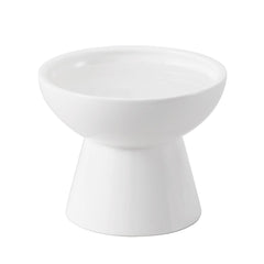 CEE FU bol chat surélevé en céramique blanc, favorise une posture naturelle.