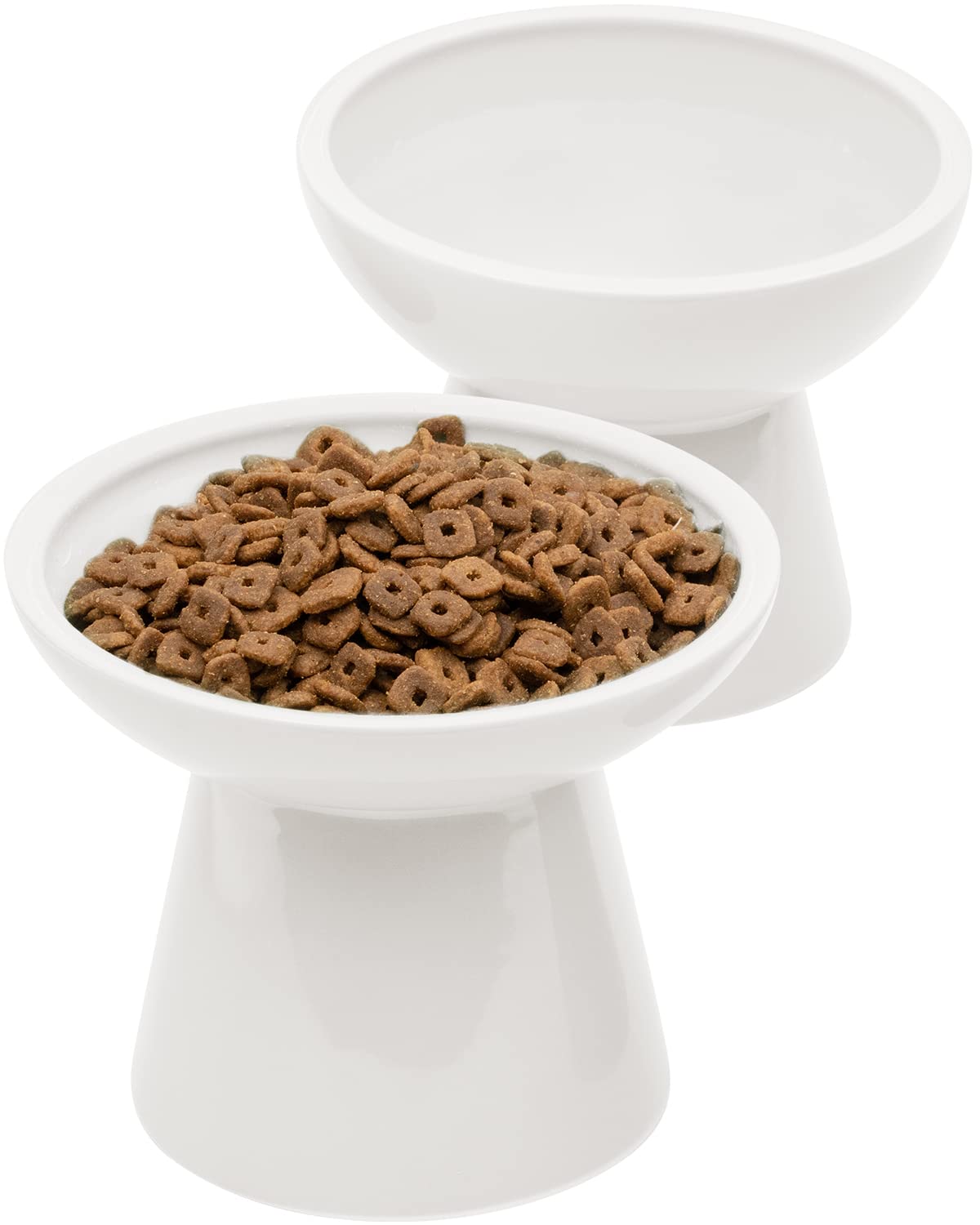 CEEFU ensemble de bols chat surélevés en céramique pour repas pratique et élégant
