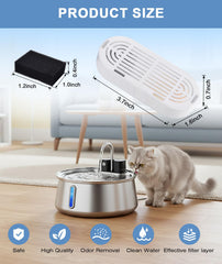 CEESC fontaine chat 312-B avec batterie 4000mAh, installation sans fil.