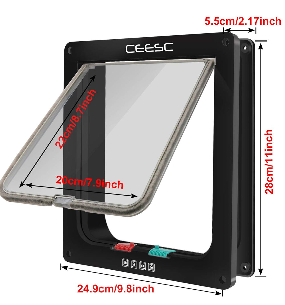 Installation rapide CEESC porte chat sur porte, mur ou meuble.