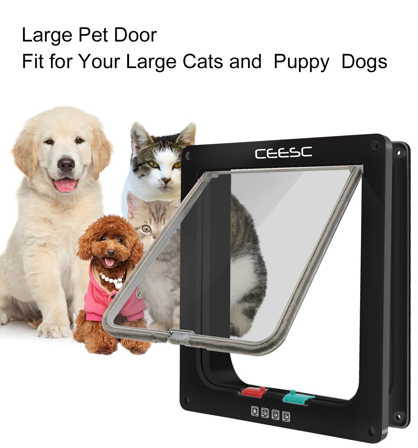 CEESC porte-chat ABS résistant, surface lisse et durable.