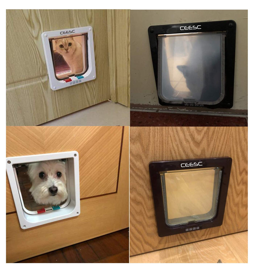 CEESC porte-chat 4 modes, contrôle sortie et entrée.