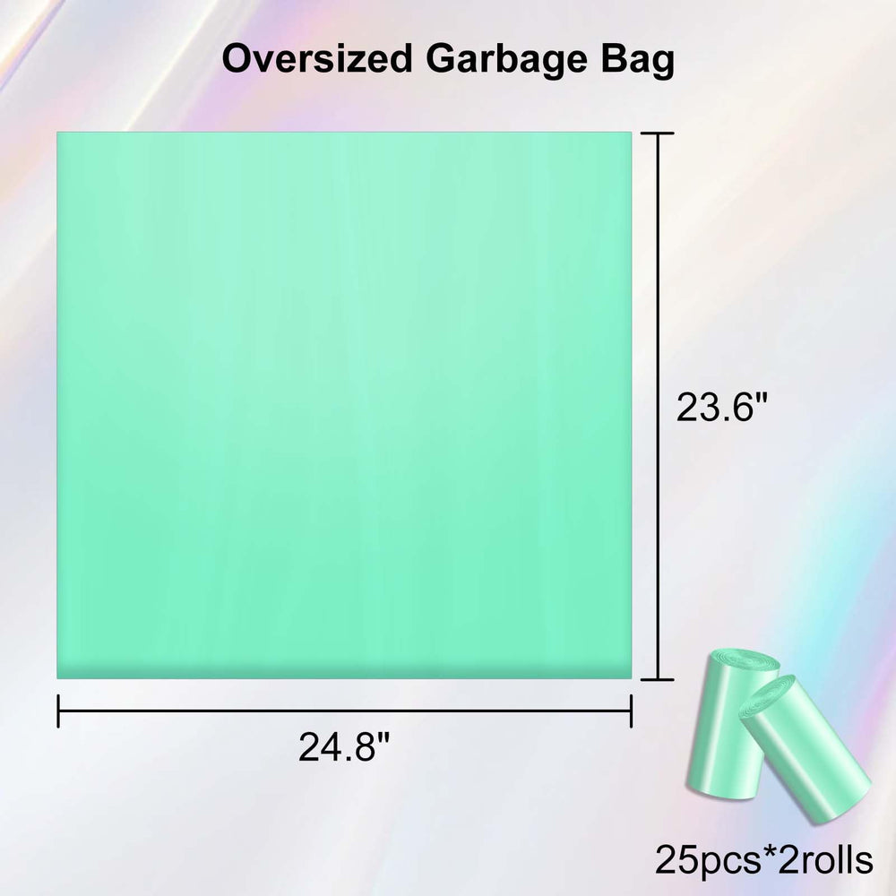 Paquet double rouleaux Cegimus, 50 sacs, pour une utilisation prolongée sans rechargement fréquent.