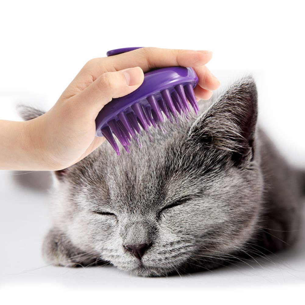 Brosse CeleMoon pour chats avec pins souples, douceur et massage.