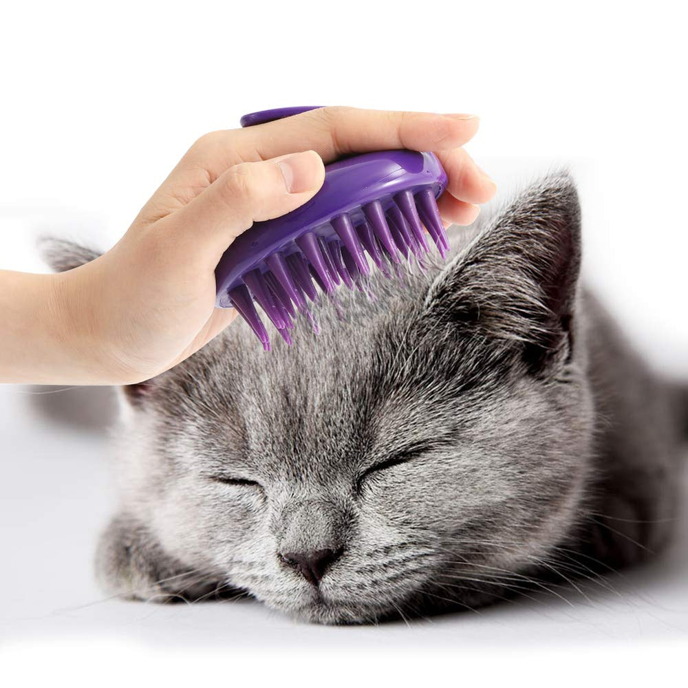 Brosse CeleMoon pour chats avec pins souples, douceur et massage.