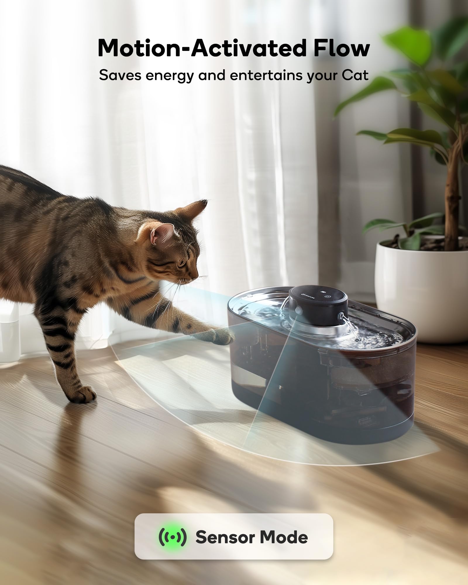 Fontaine CENGCEN, flux continu lorsque branchée pour boisson sans interruption.