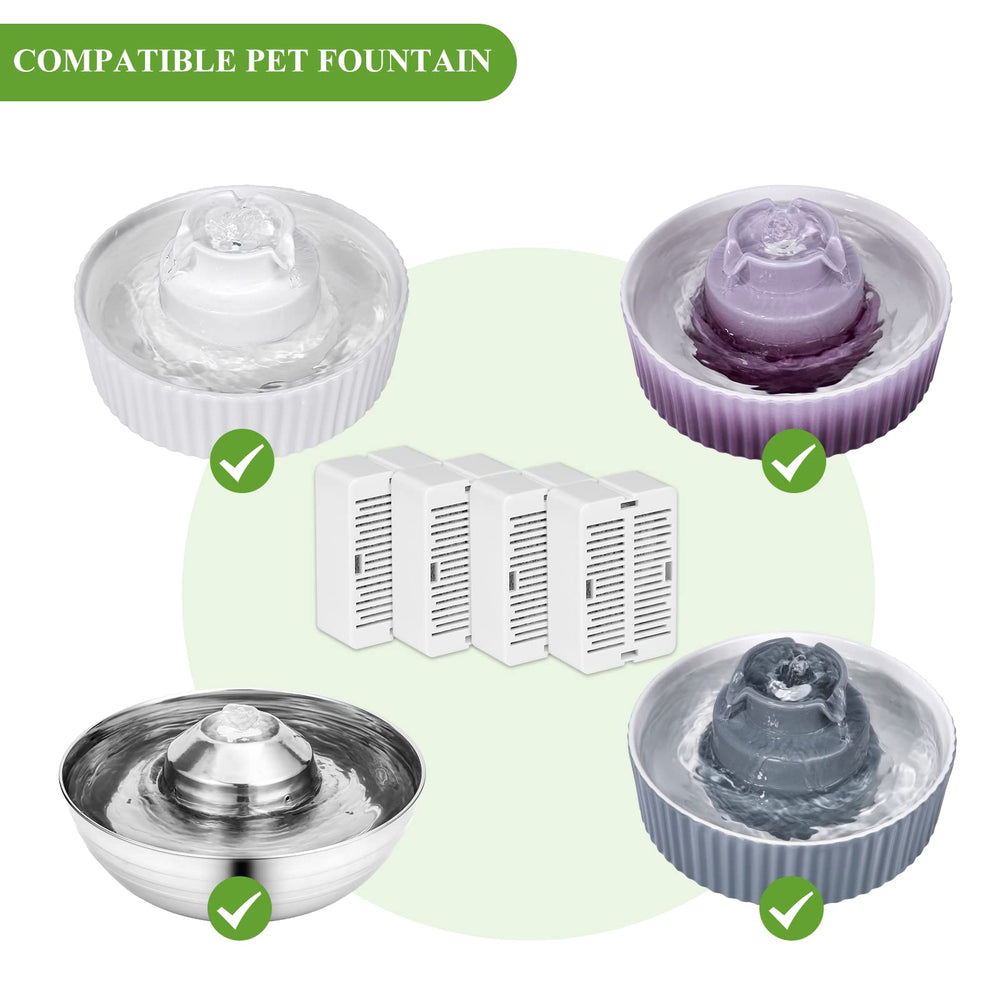 Ensemble Cepheus de 16 filtres carbone pour fontaine chat.