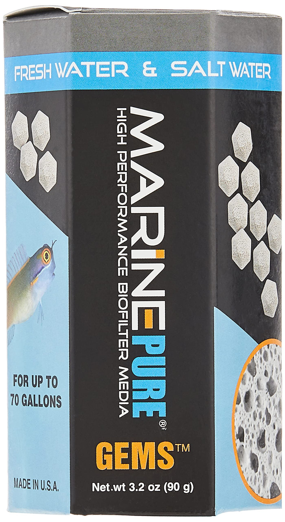 CerMedia MarinePure Gemmes : surface élevée pour une biofiltration efficace dans l'aquarium.