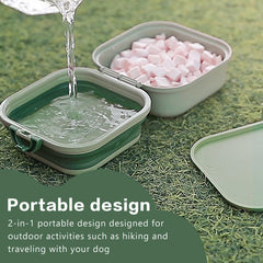Bol d'eau pliable cermug pour chien – compact et facile à transporter.