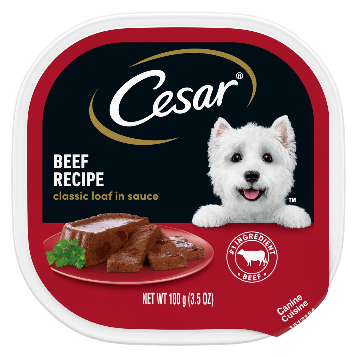 Cesar Classic Loaf en Sauce tranche ouverte, facile à servir pour les repas quotidiens.
