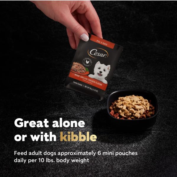Repas humide Cesar: complet et équilibré pour chien adulte