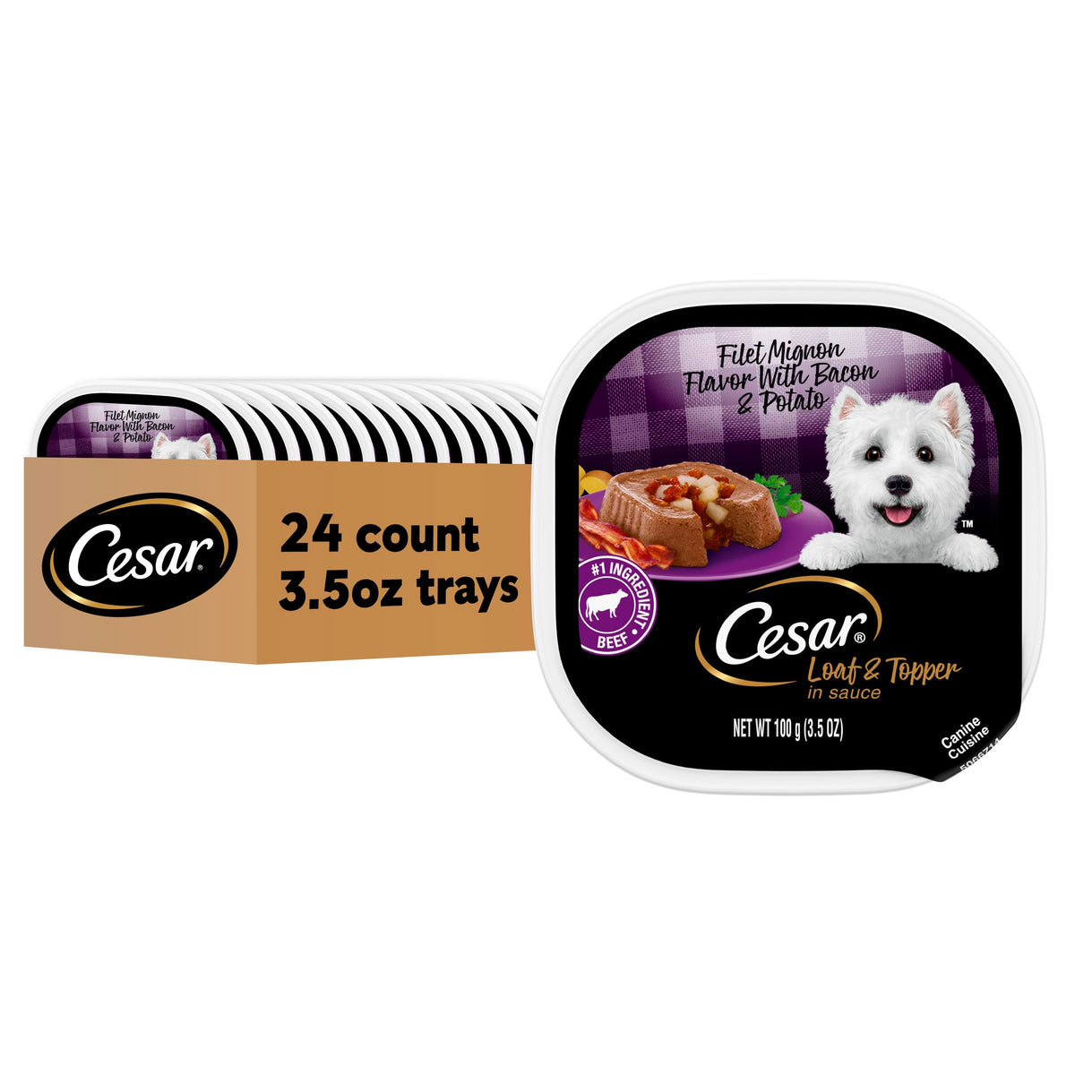 César Loaf & Topper en sauce emballage prêt à servir