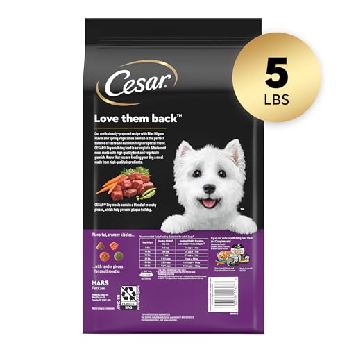 Morceaux tendres filet mignon, faciles a manger pour petit chien Cesar.