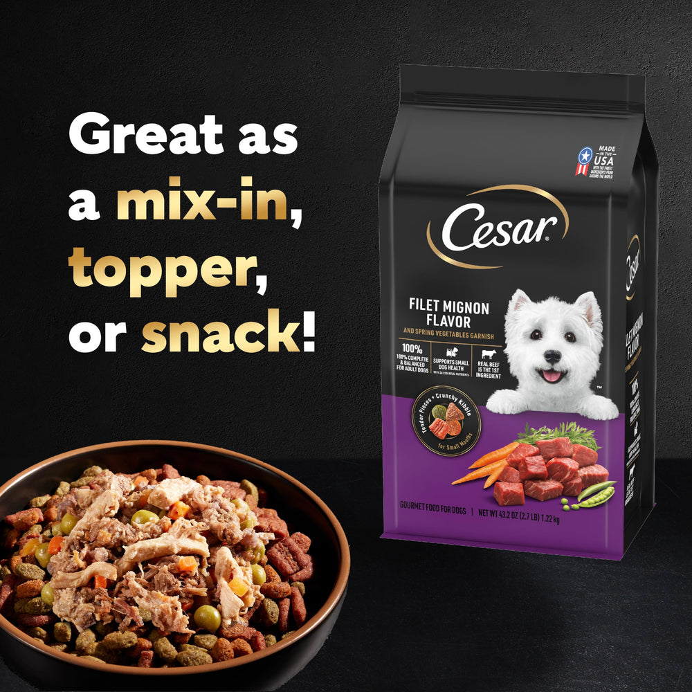 César Simply Crafted: pack de six sachets 8 oz, praticité pour l’alimentation.