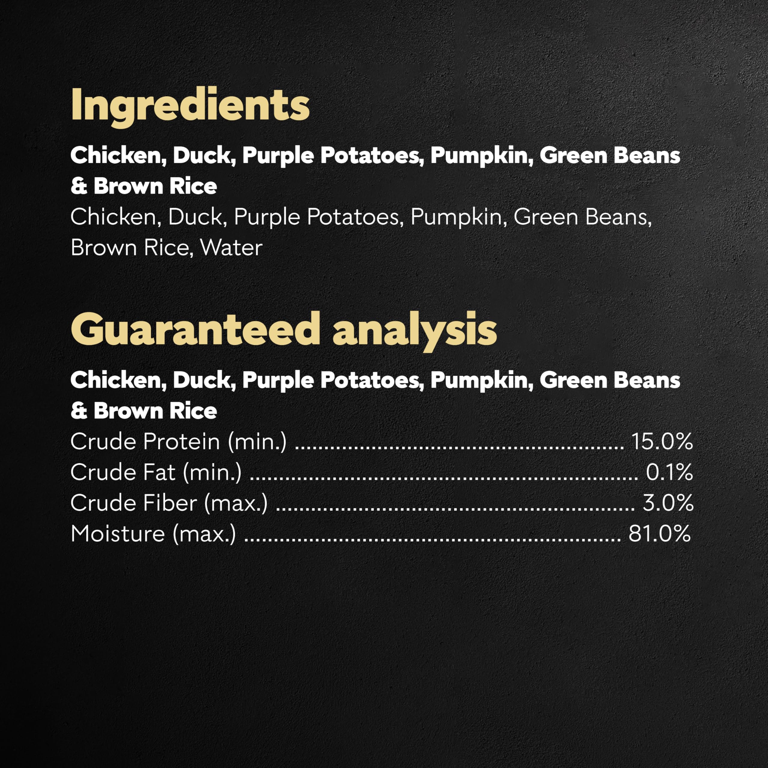CESAR Simply Crafted Mélange d’ingrédients, six éléments pour un repas appétissant.