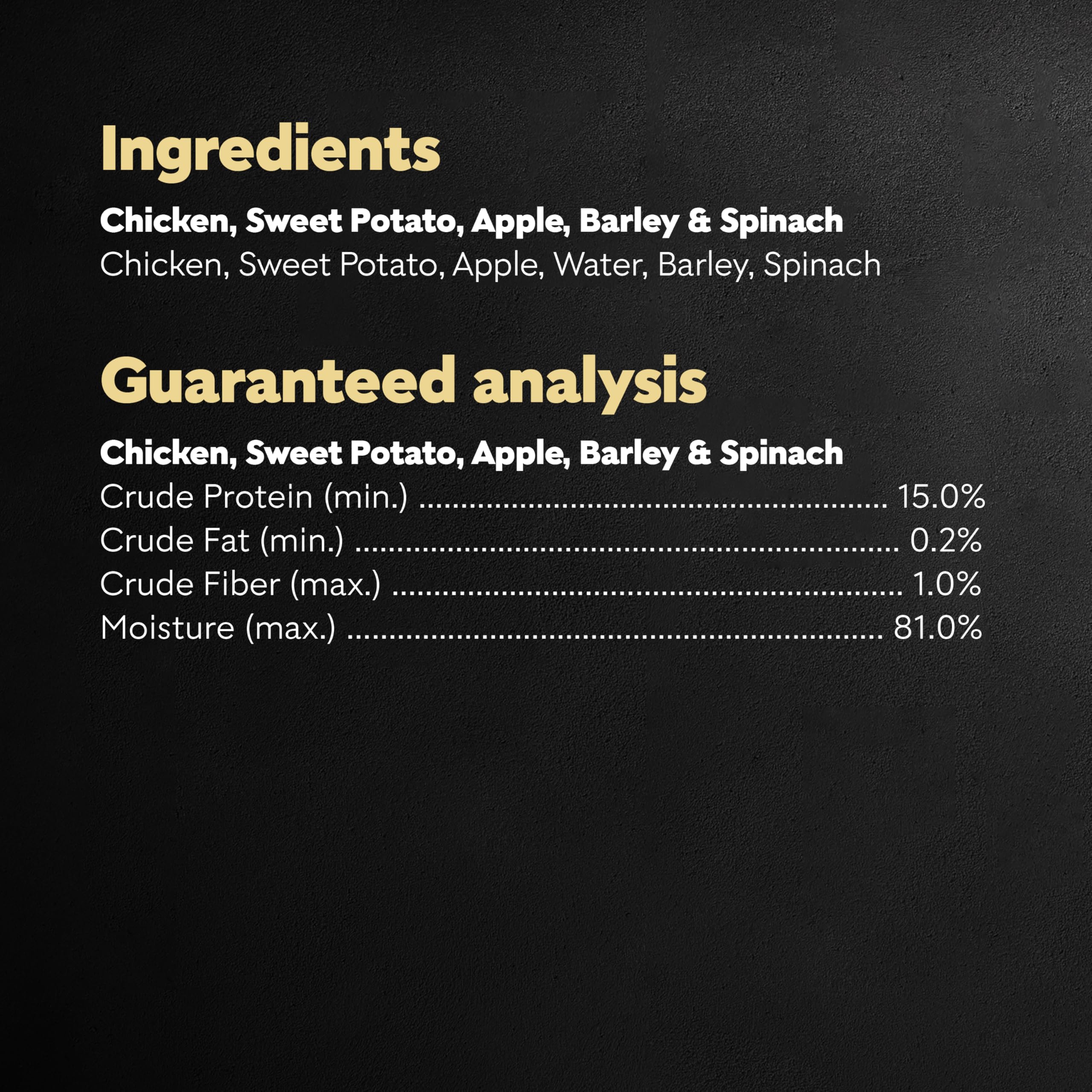 Cesar Simply Crafted ingrédients naturels: sans sous-produits ni arômes artificiels