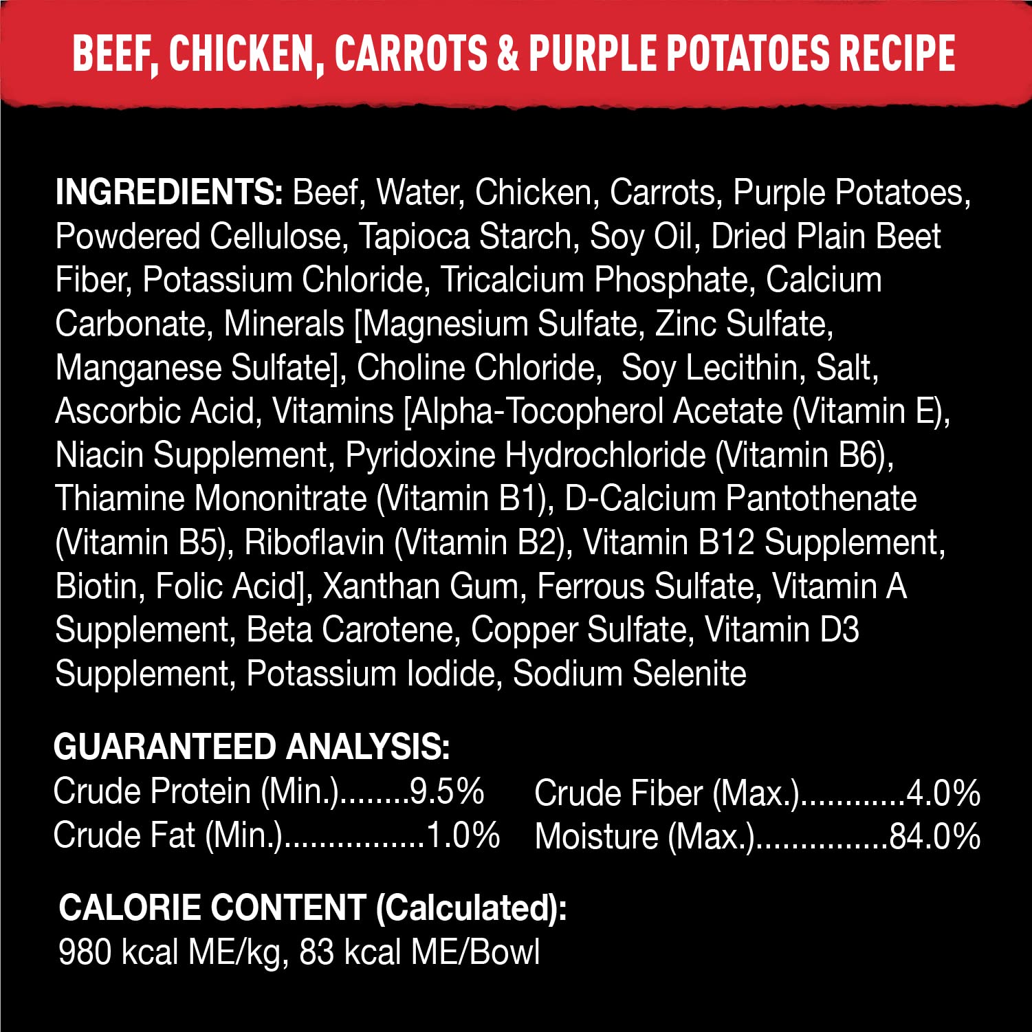 Cesar Wholesome Bowls poulet et boeuf gourmet: profil protéique appétissant