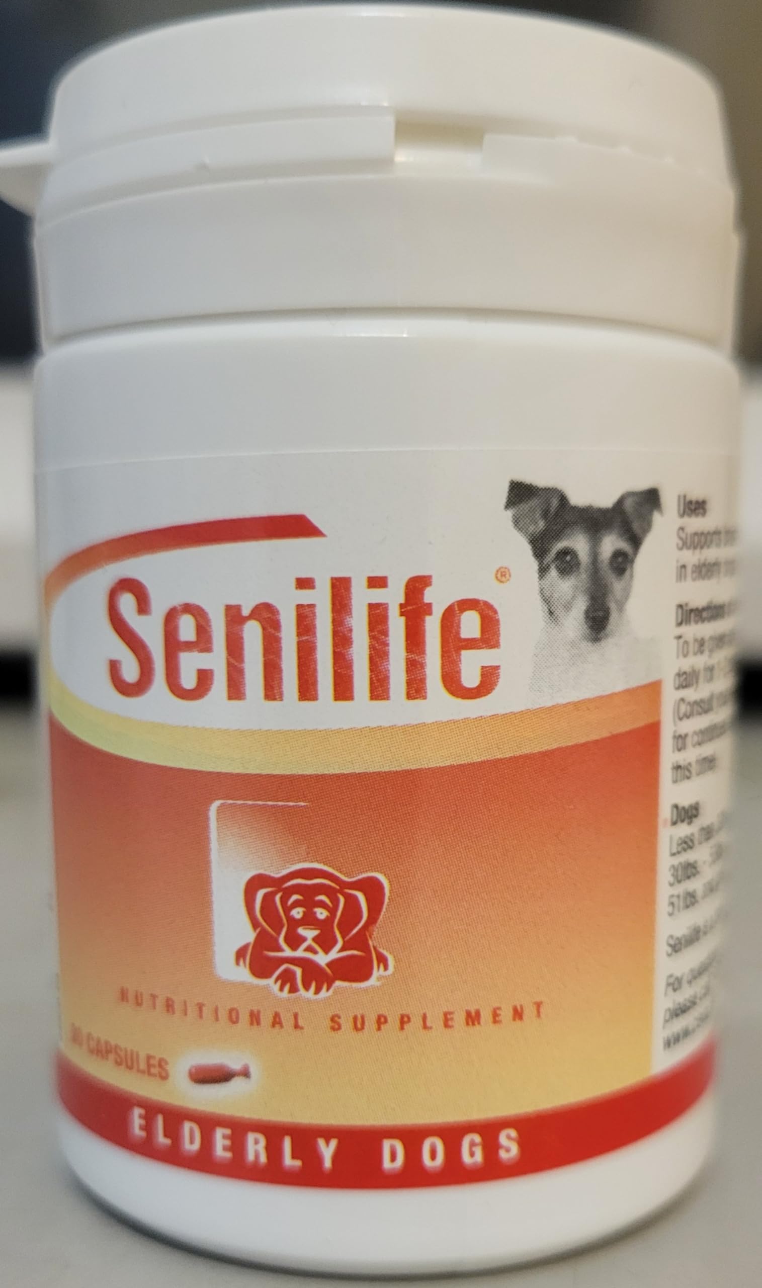 Utilisation quotidienne simplifiée pour soutenir le chien âgé.