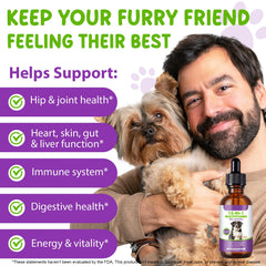 CFXYHNOX gouttes multivitamine chien ingrédients naturels pour un soutien nutritionnel.