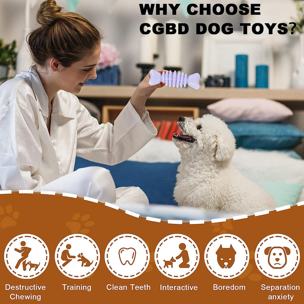 Jouet dentition petit chien par CGBD, surface irrégulière pour masser les gencives.