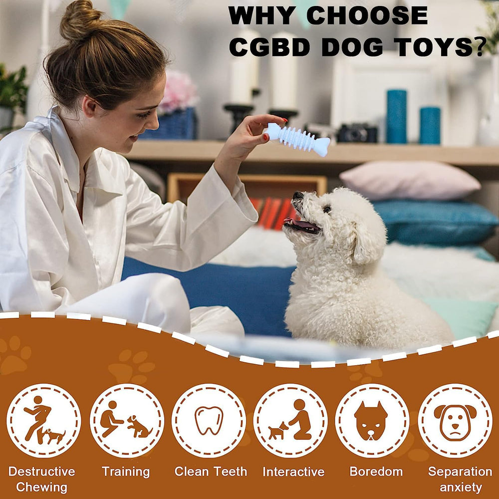 Jouets en caoutchouc naturel CGBD nettoyant les dents des chiots