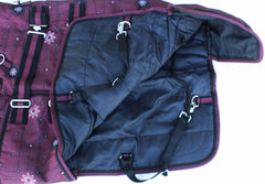 CHALLENGER 1200D: sangles reglables ventre et pattes assurant un ajustement sûr.
