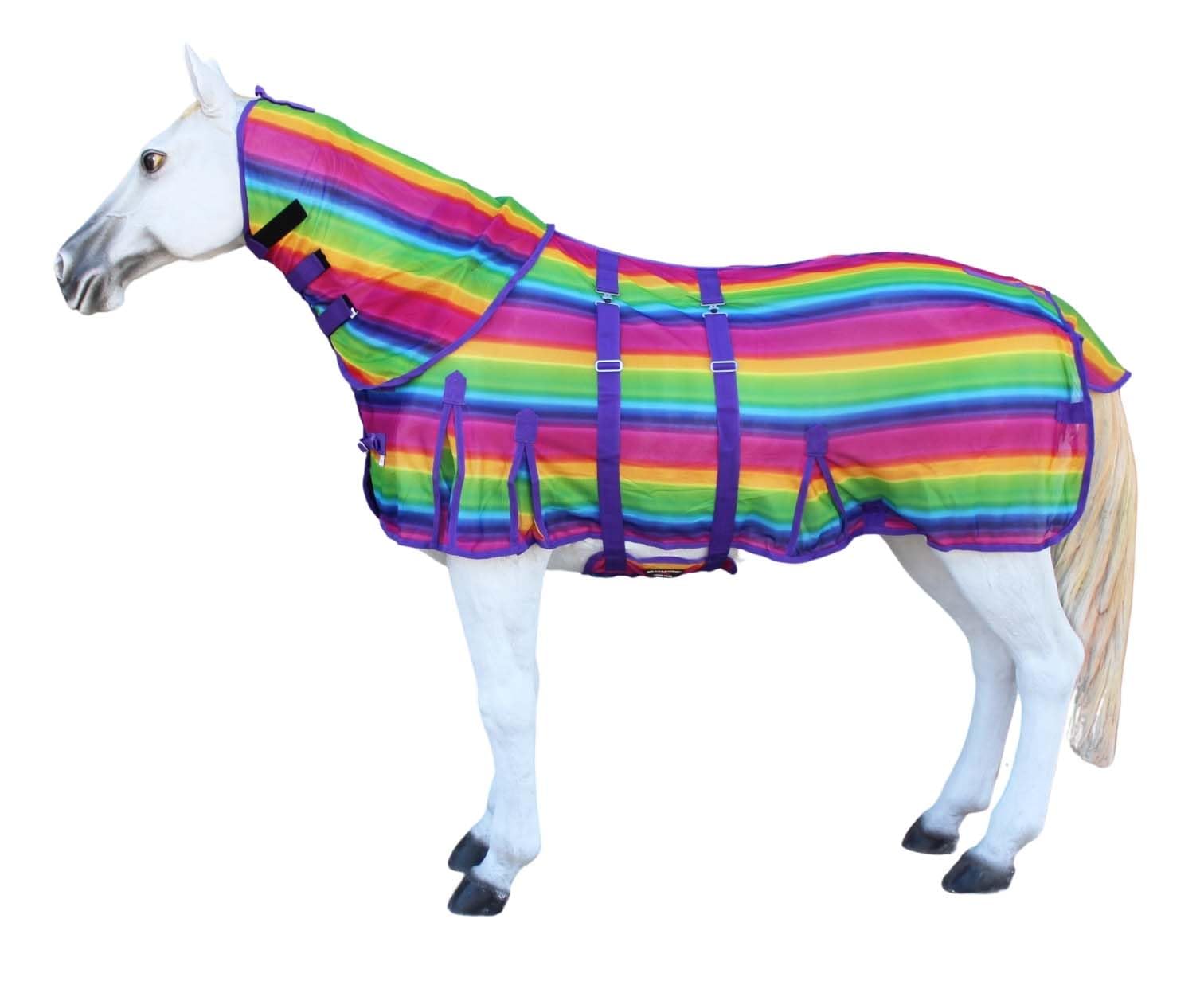 CHALLENGER drap-mesh ete ventile cou sur cheval, ventilation efficace