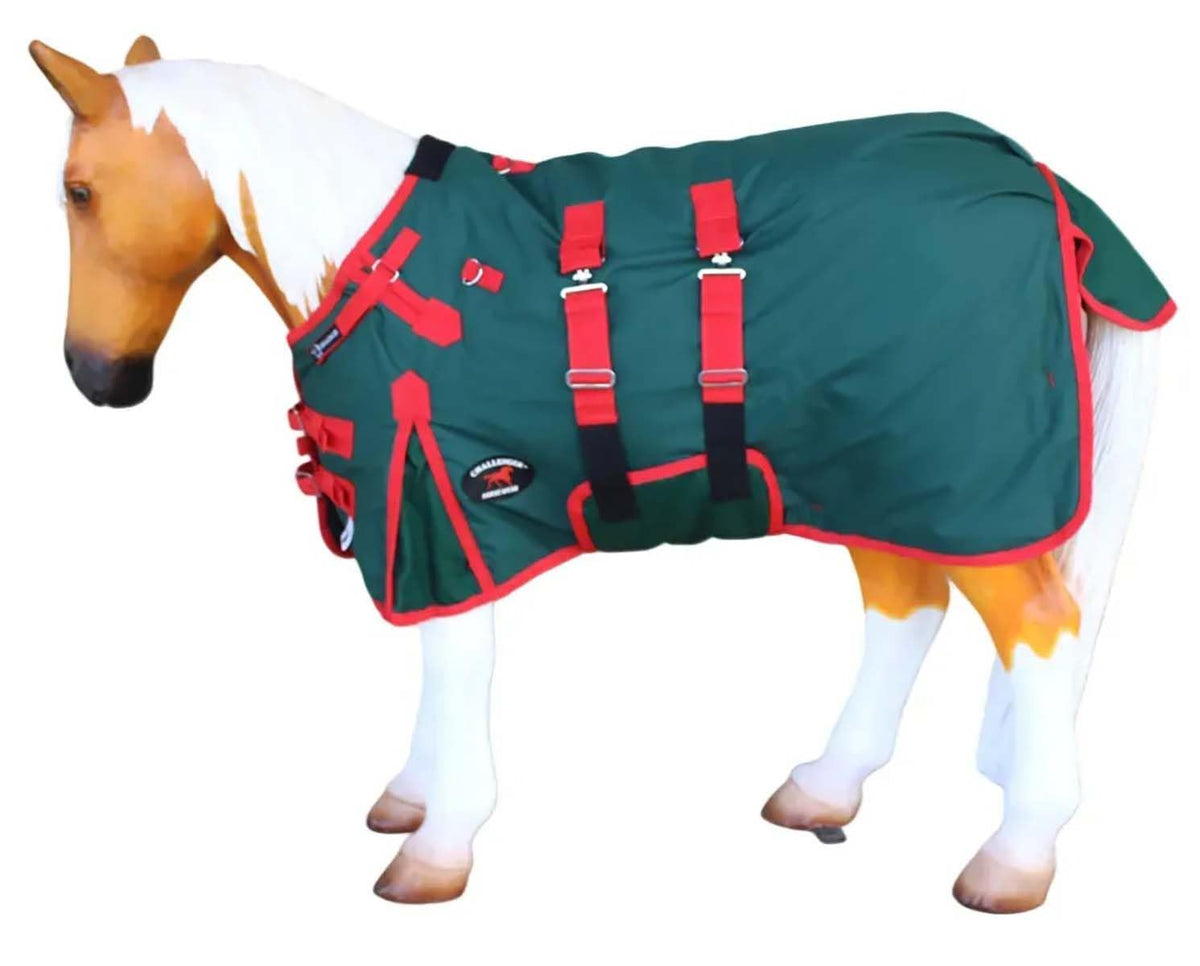 Couverture Challenger 1000D imperméable pour poulains et mini-ânes protège du froid.