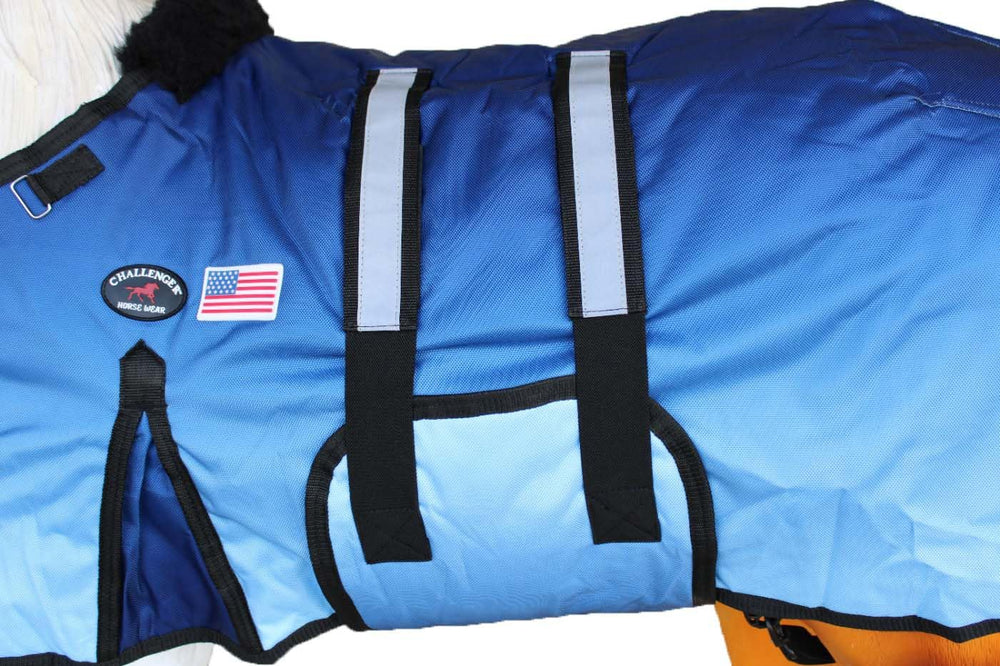 CHALLENGER couverture poulains: sangles Velcro reglables pour un ajustement sûr