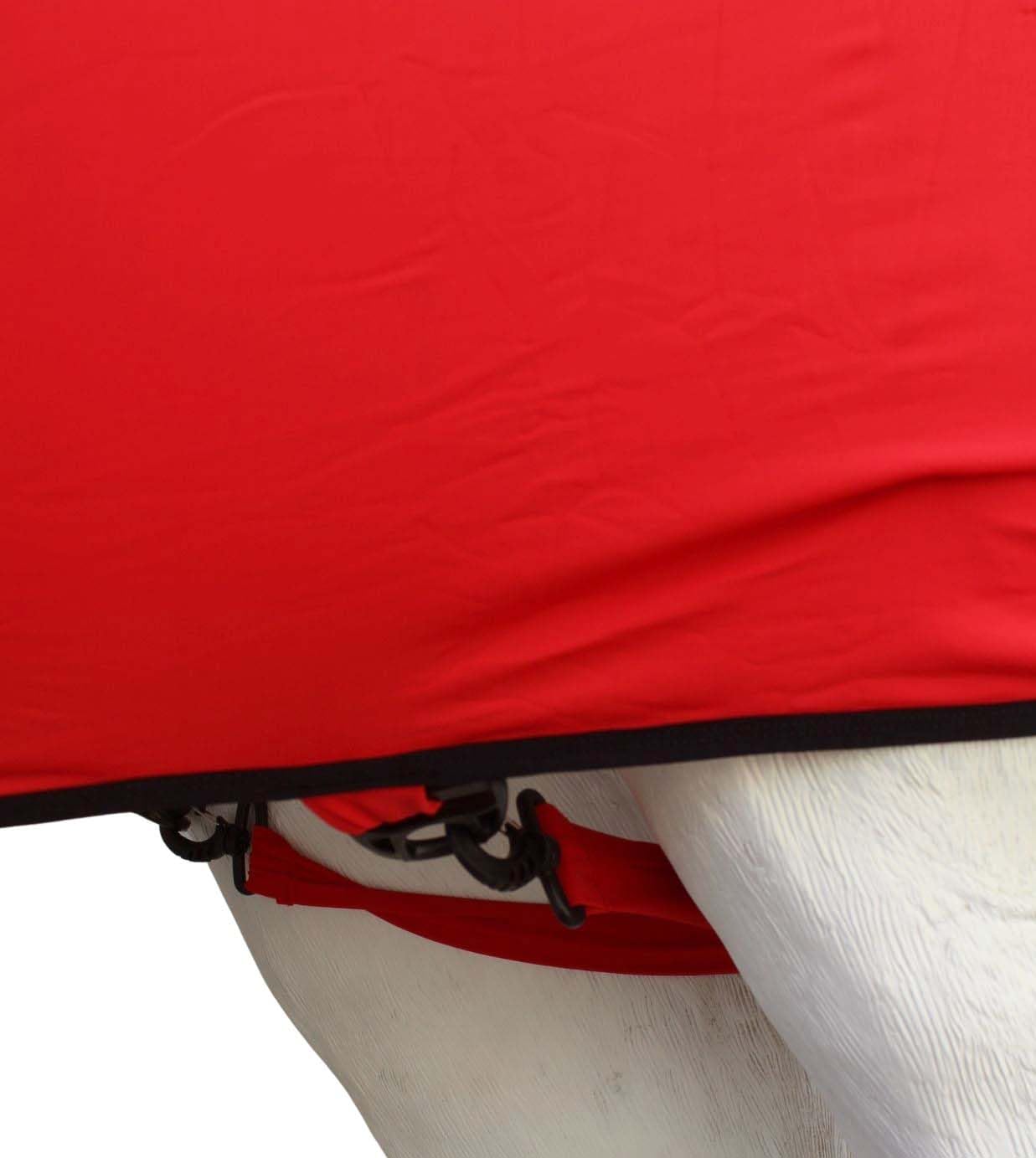 CHALLENGER drap-cheval-reglage-fermeture-velcro: ajustement sûr sur ventre ou poitrine.