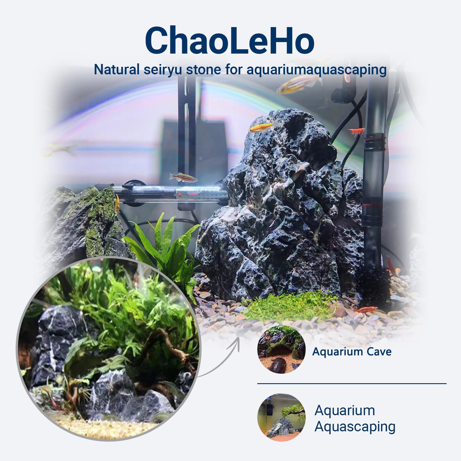 ChaoLeHo Seiryu: pierres d'aquarium textures uniques pour créer un décor réaliste