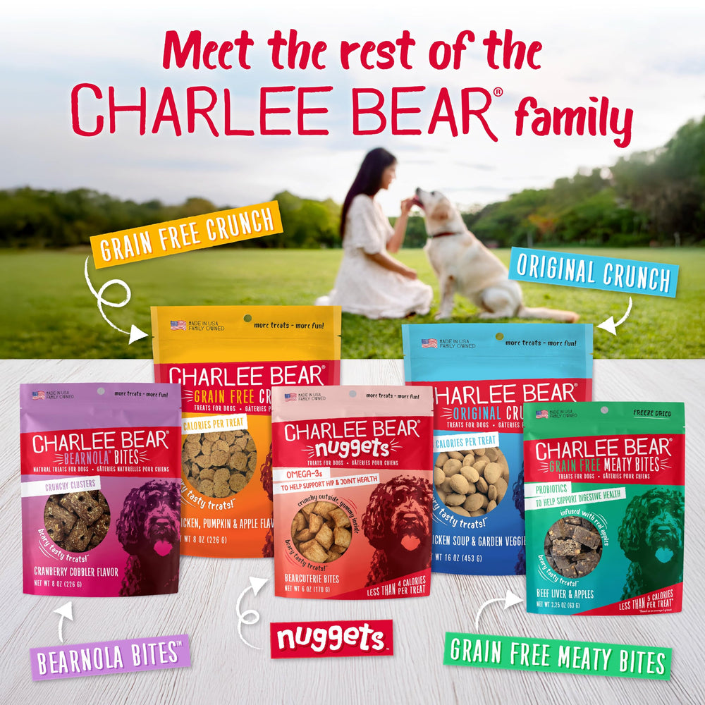 Collations quotidiennes naturelles Charlee Bear Bearnola Bites pour tous les chiens