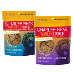 Charlee Bear bouchées Entraînement bacon-myrtille, récompense légère pour petits chiens lors de l'entraînement