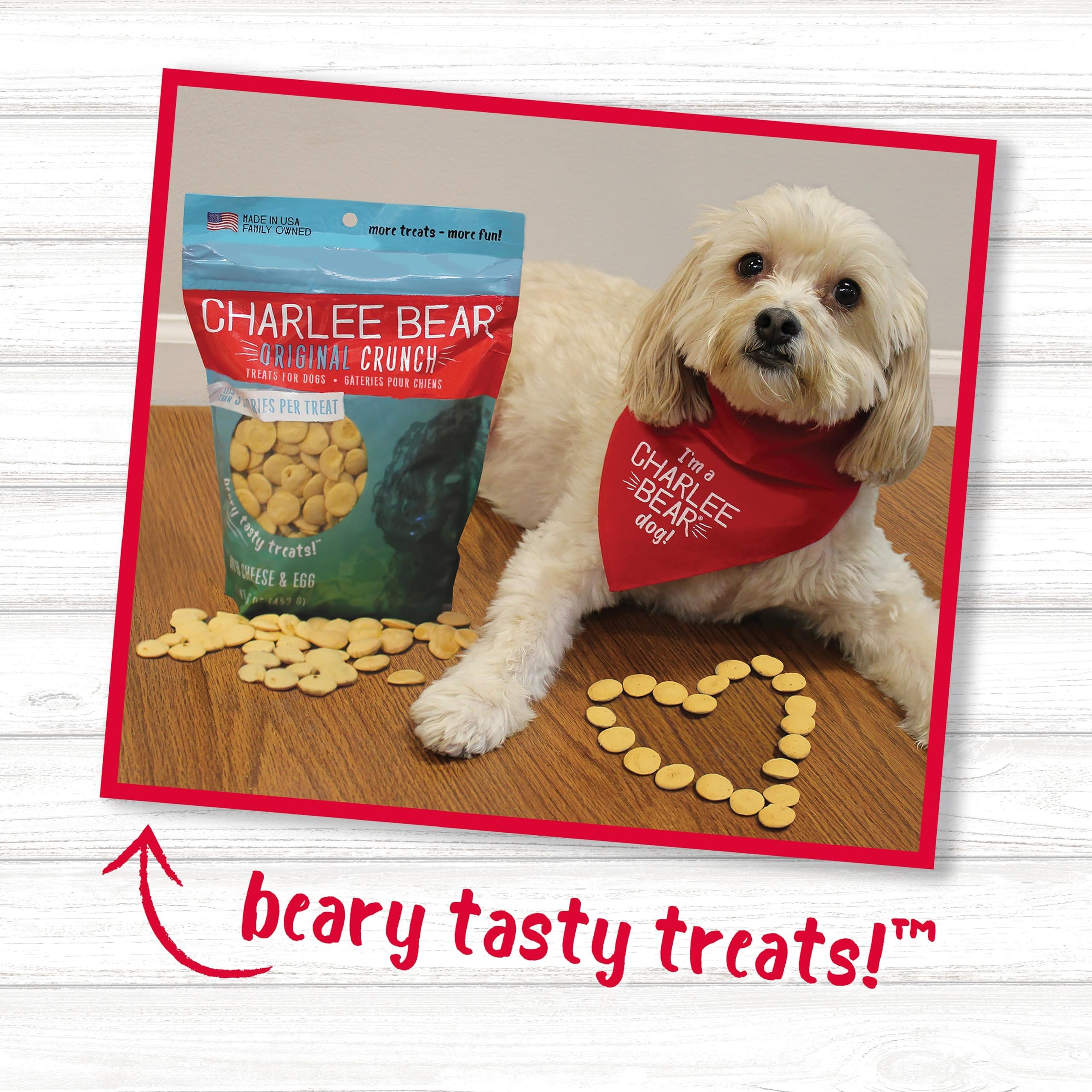 Charlee Bear calories faibles, trois calories par friandise pour contrôler les portions.