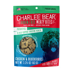Charlee Bear Morceaux carnés lyophilisés: fruits visibles pour enrichir la dégustation.