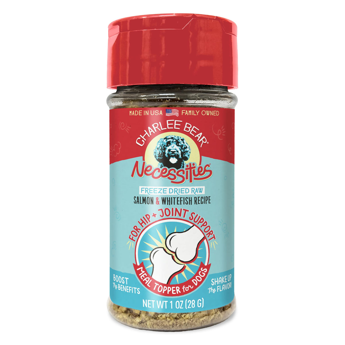 Charlee Bear Necessities Topper bouteille prête à servir sur croquettes pour chien